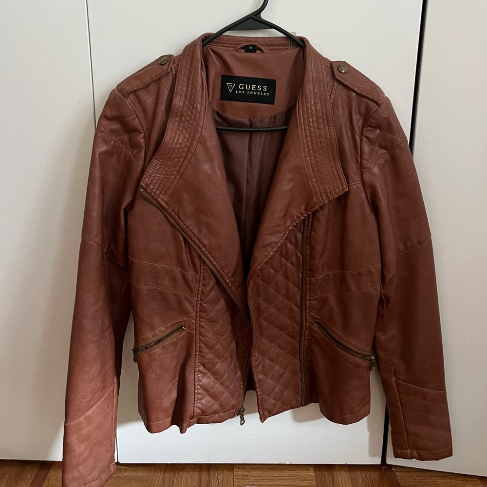 vintage guess leather jacket